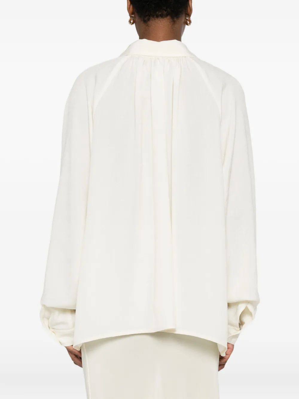 Nanushka blouse met lange mouwen Beige