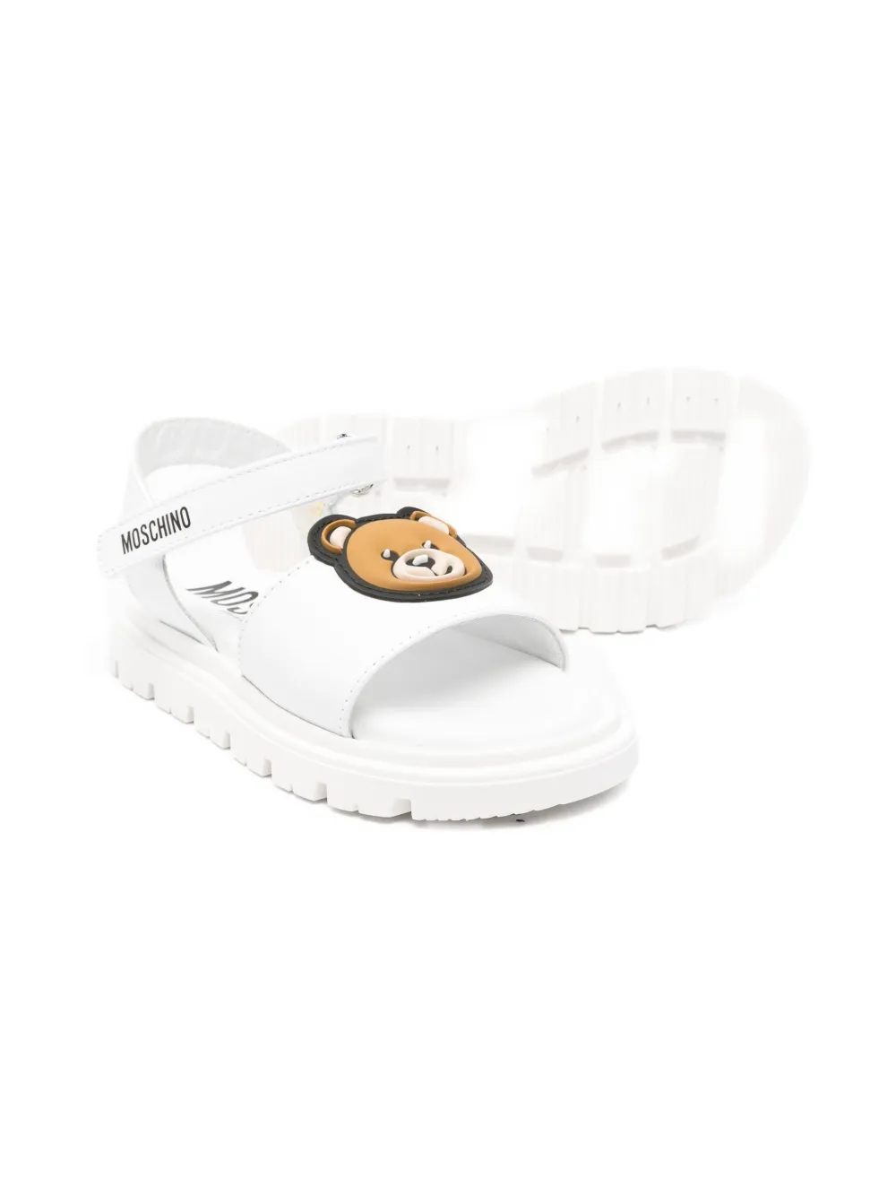 Moschino Kids touch-strap sandals | Open Toe Sandals | Image 2