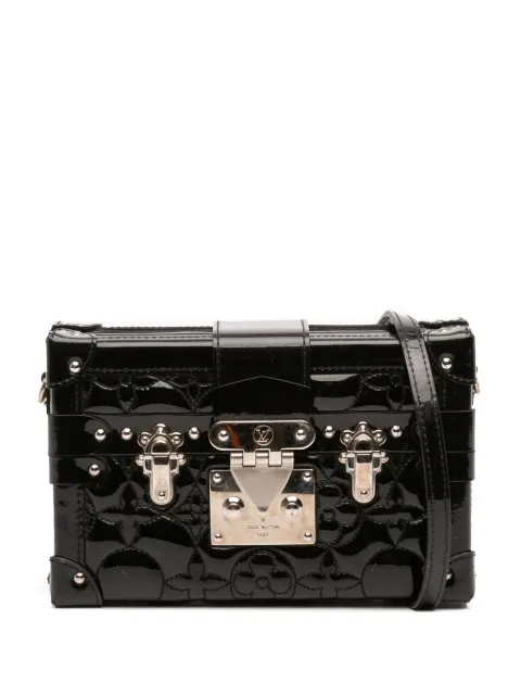 Louis Vuitton Pre-Owned 2017 Monogram Vernis Fleur Petite Malle crossbody bag