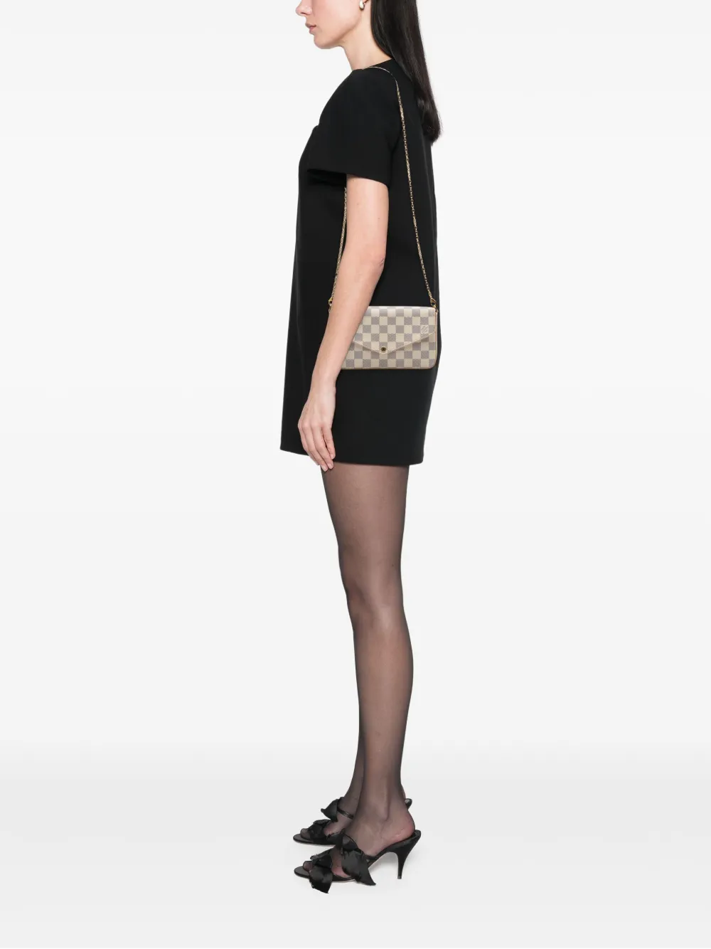 Louis Vuitton Pre-Owned 2018 Damier Azur Pochette Felicie crossbody bag | Pre-Owned | Image 2