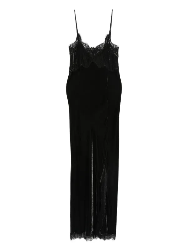 HERSKIND Micke lace-trim Slip Dress | Black | FARFETCH