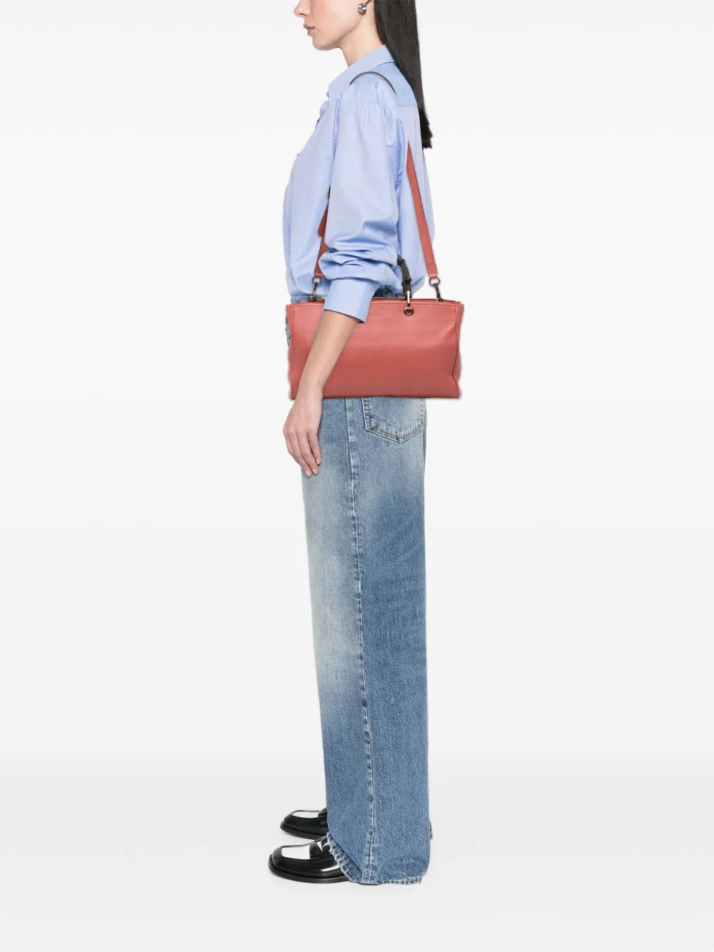 Gucci Pre-Owned 2016-2025 Medium Calfskin Bamboo Shopper satchel | Pre-Owned | Image 2