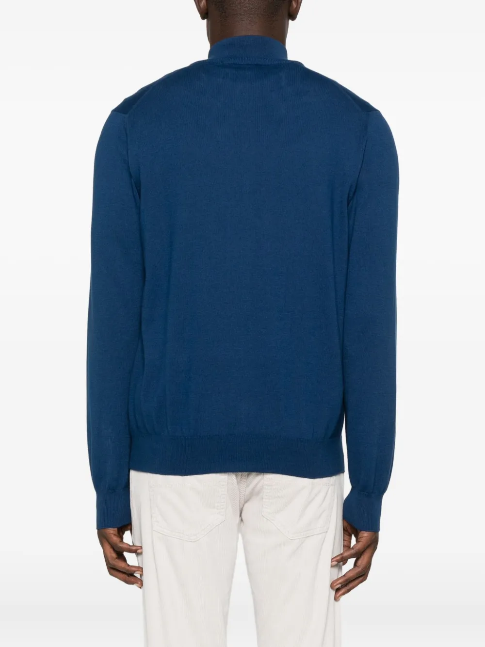 Gran Sasso Zip-up Cardigan In Blue