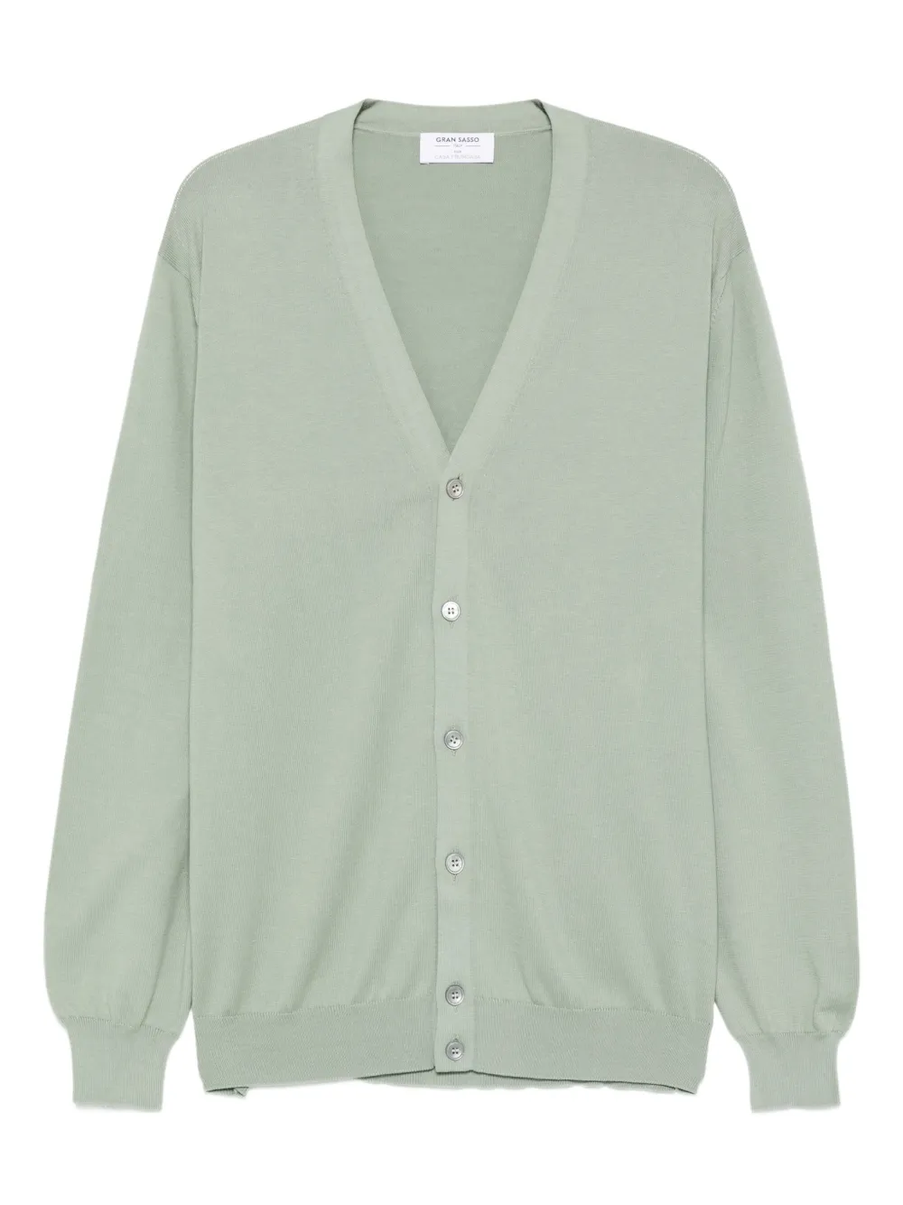 Gran Sasso V-neck button cardigan | Green | Image 1