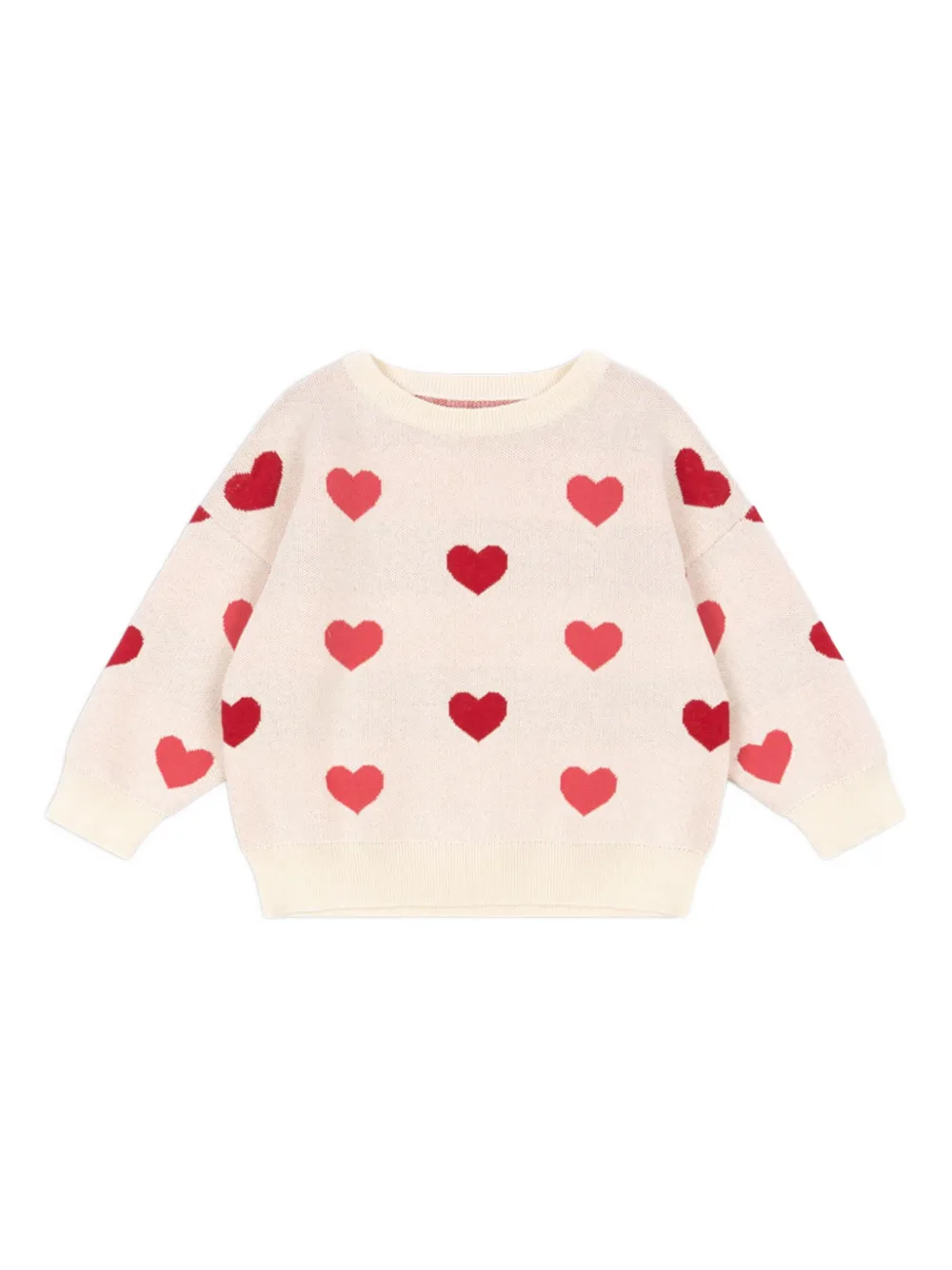 Konges Sløjd heart-pattern sweater | Neutrals | Image 1