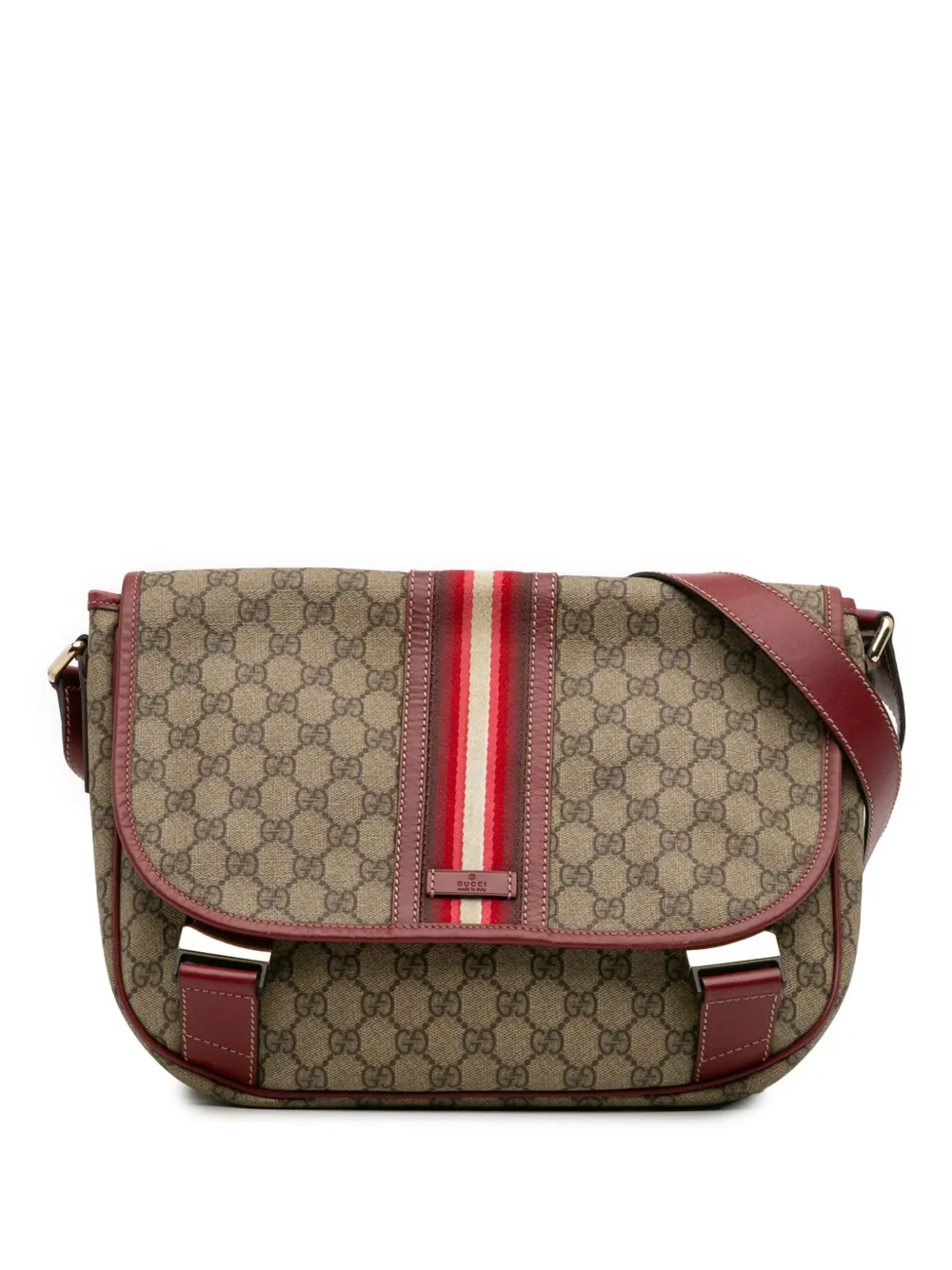 Gucci Pre-Owned شنطة كروس 'سوبريم ويب' بشعار GG من 2016-2025 | بني | Image 1