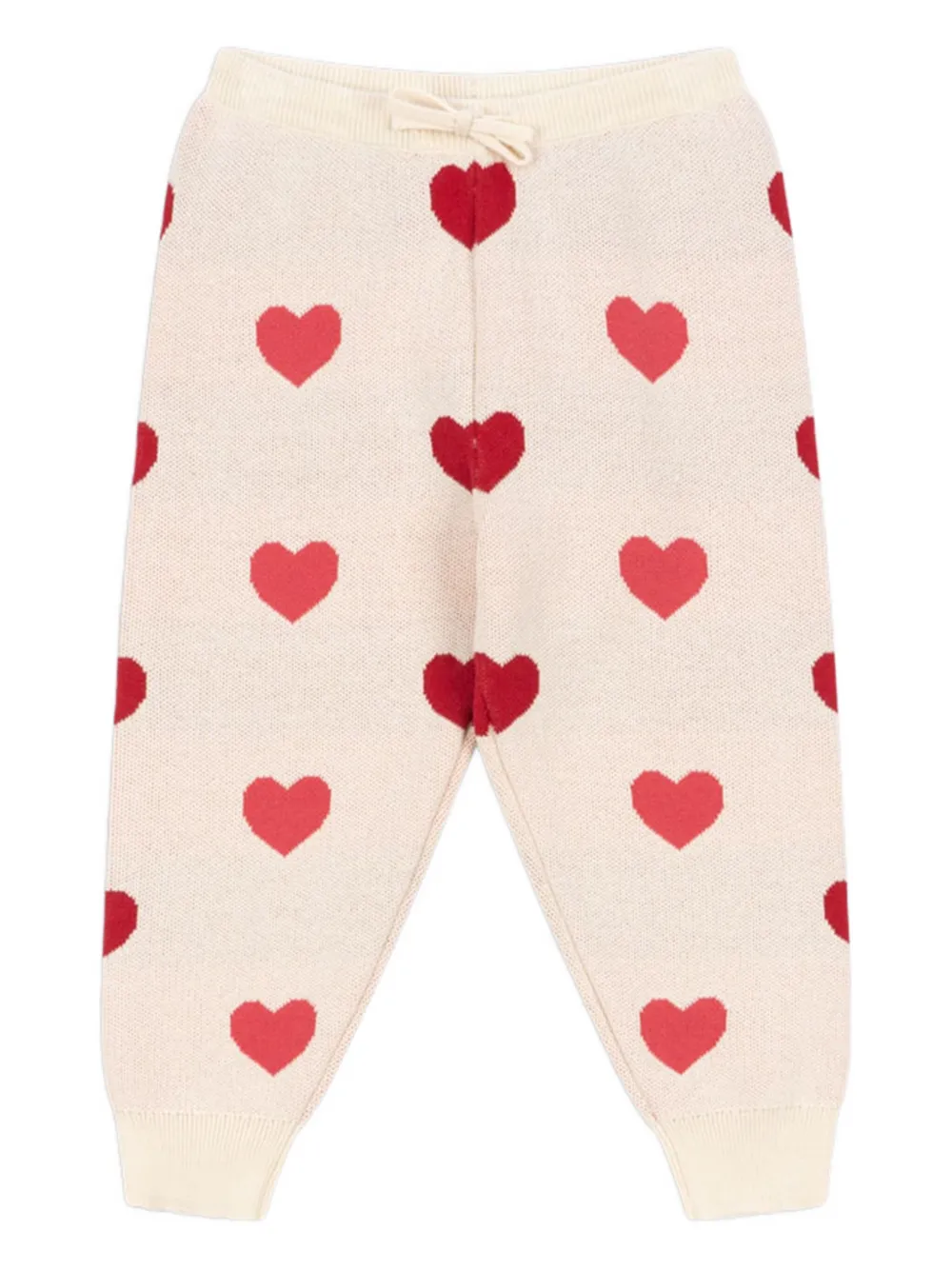 Konges Sløjd heart-pattern trousers | Neutrals | Image 1