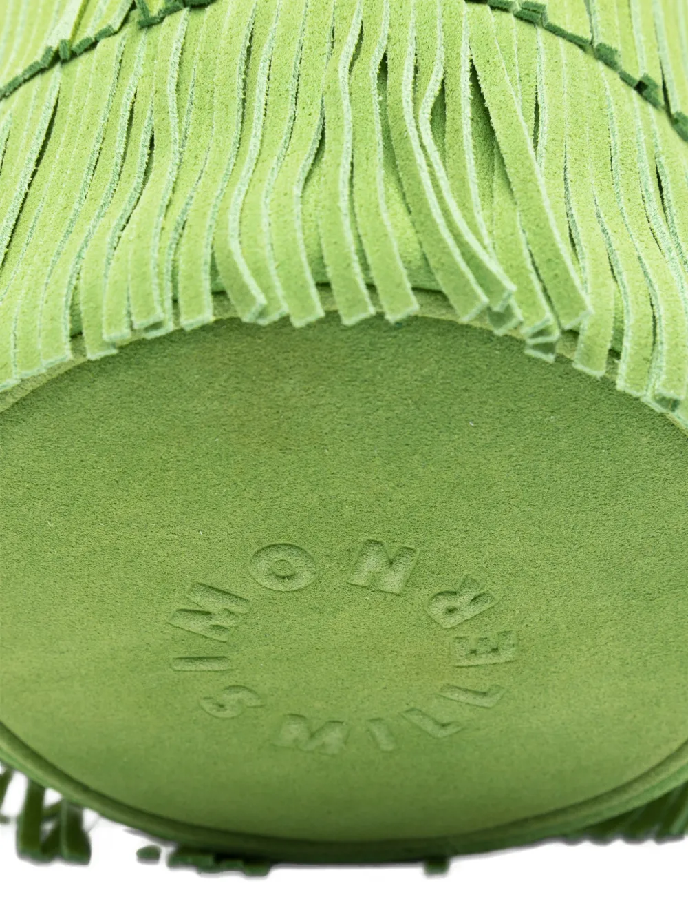 Simon Miller Tiki shopper met franje en handgreep Groen