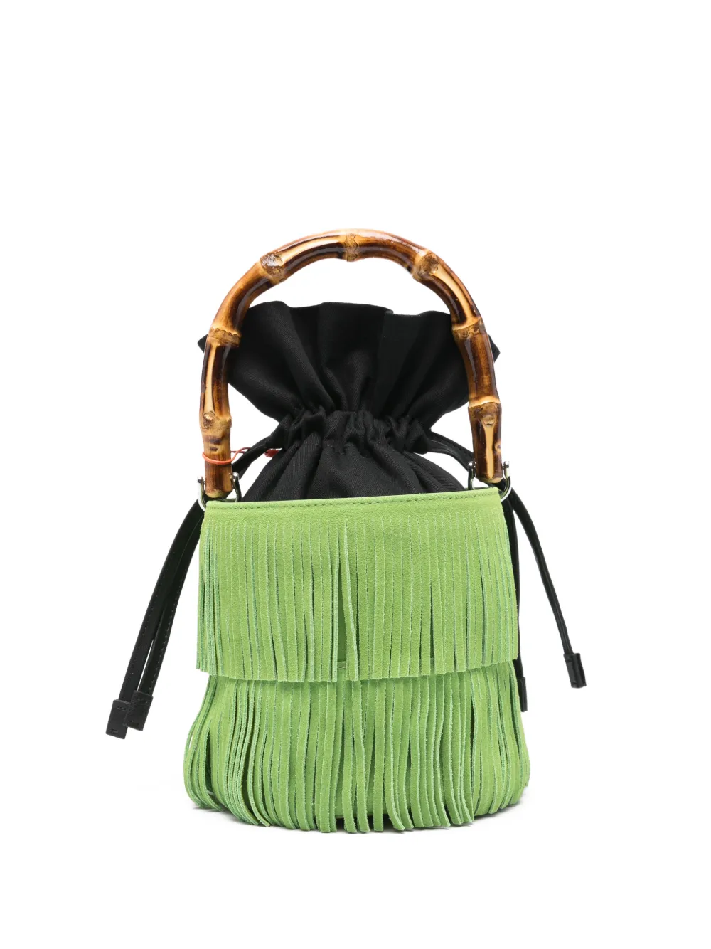 Simon Miller Tiki fringe top-handle tote bag - Verde