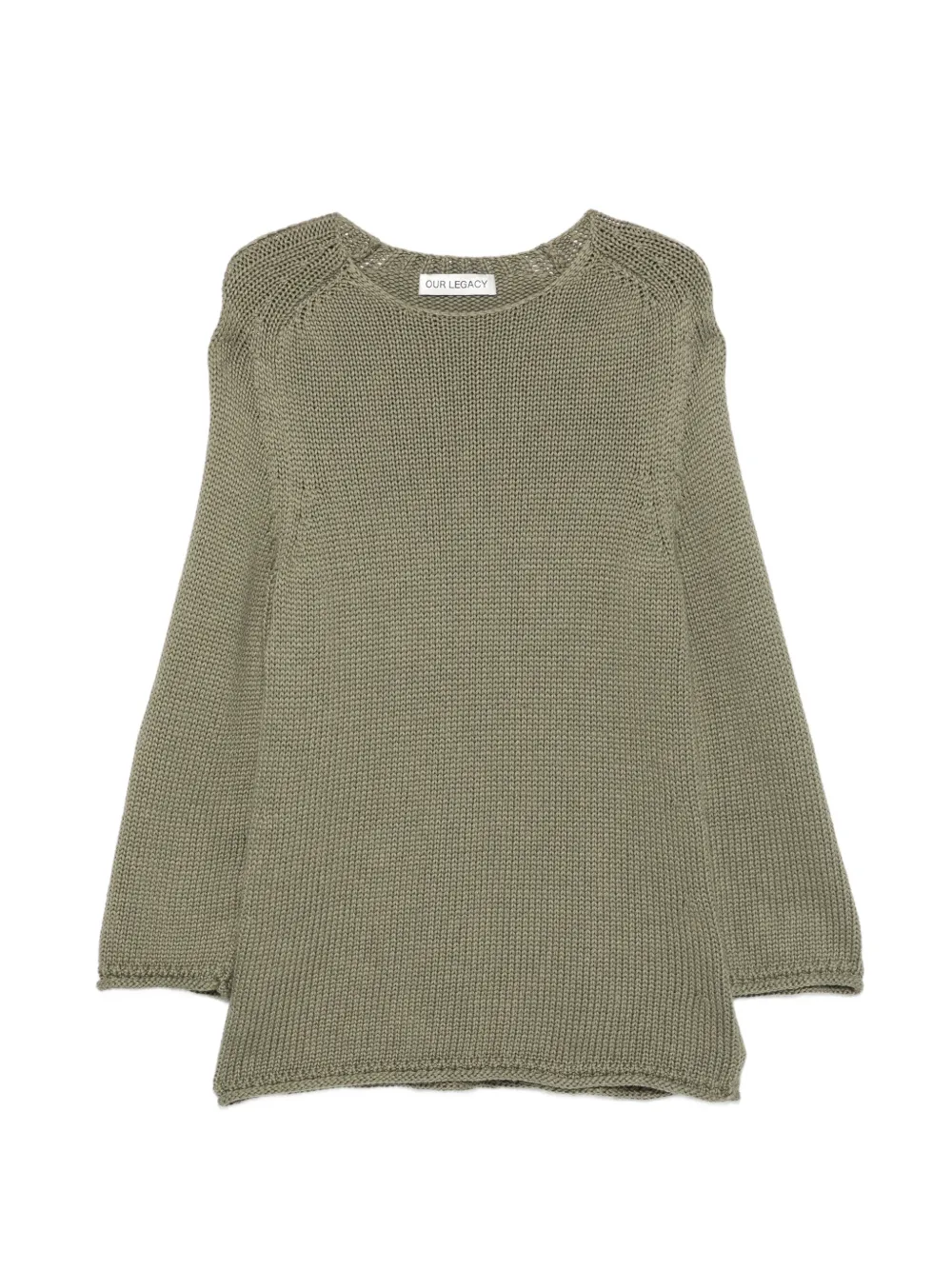 OUR LEGACY false roundneck knit - Verde