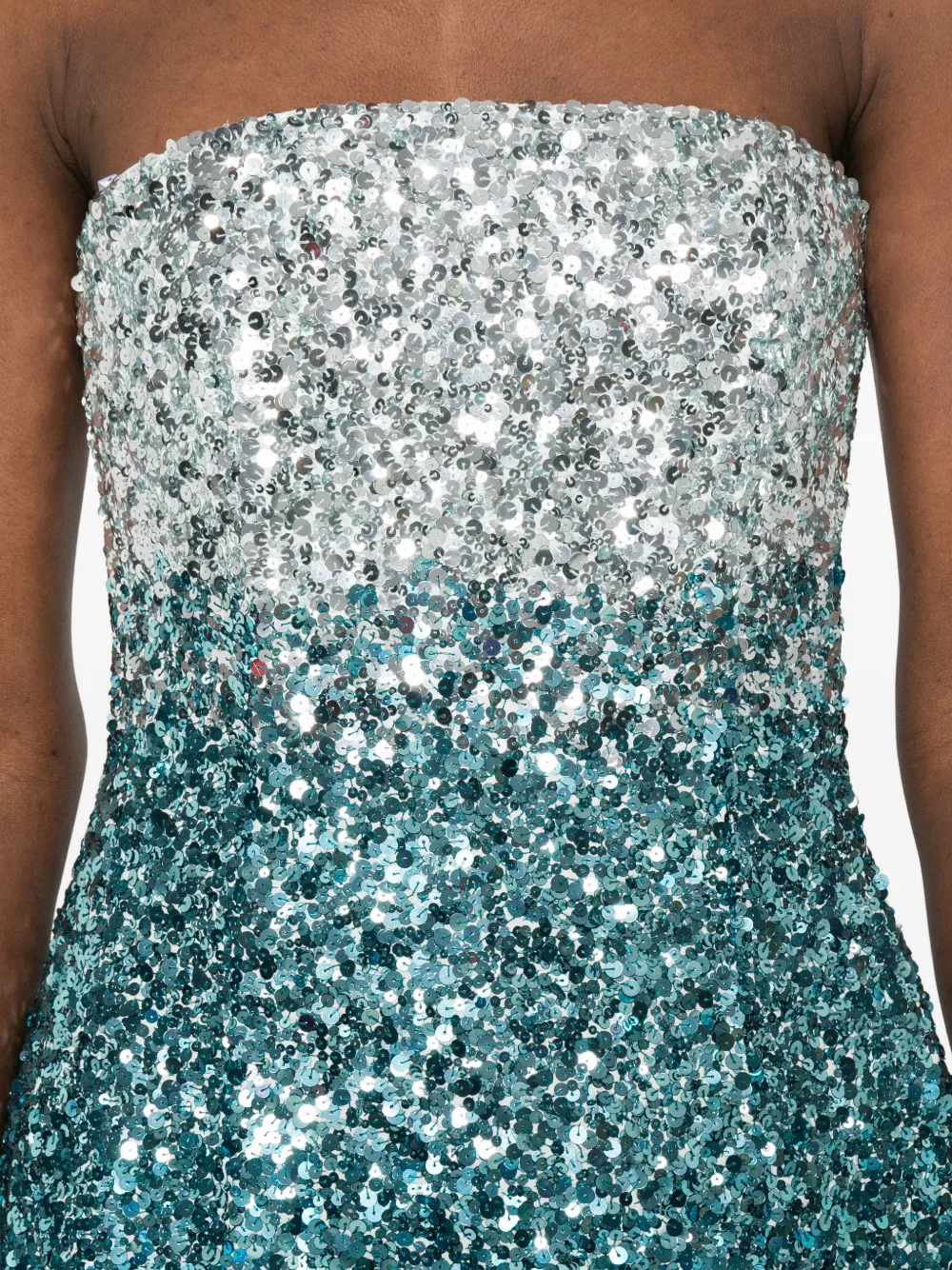 Retrofete Tancy mini-jurk Blauw