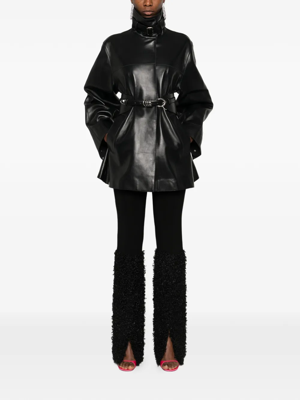  Arma Ashley Leather Jacket - Black 