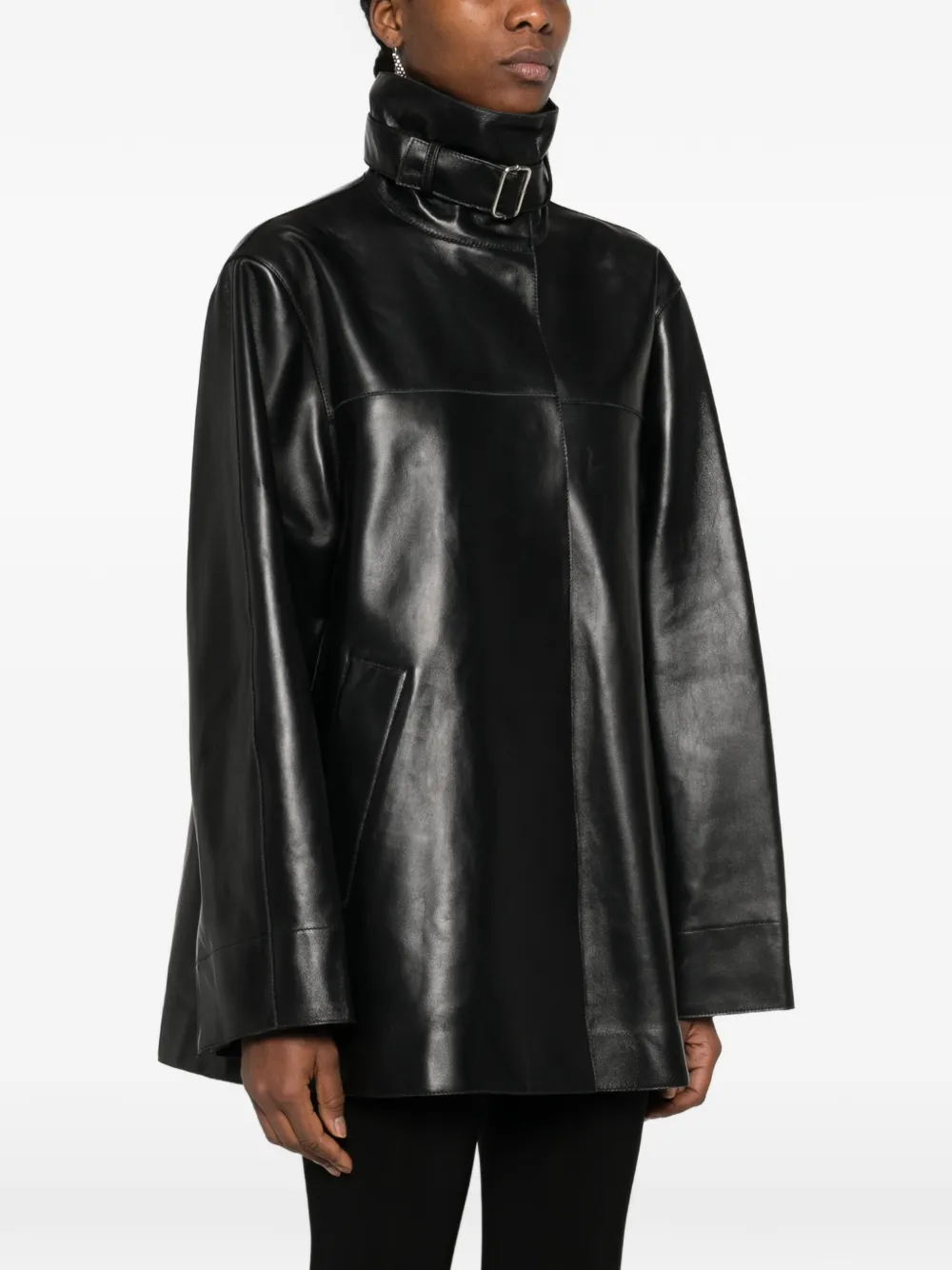 Arma Ashley Leather Jacket | Black | FARFETCH