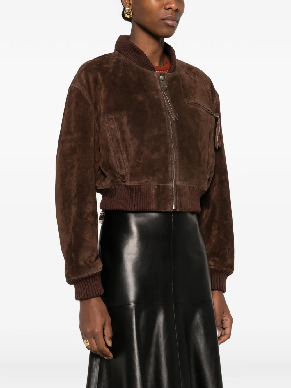  Arma Elettra Zipped Pocket Jacket - Brown 