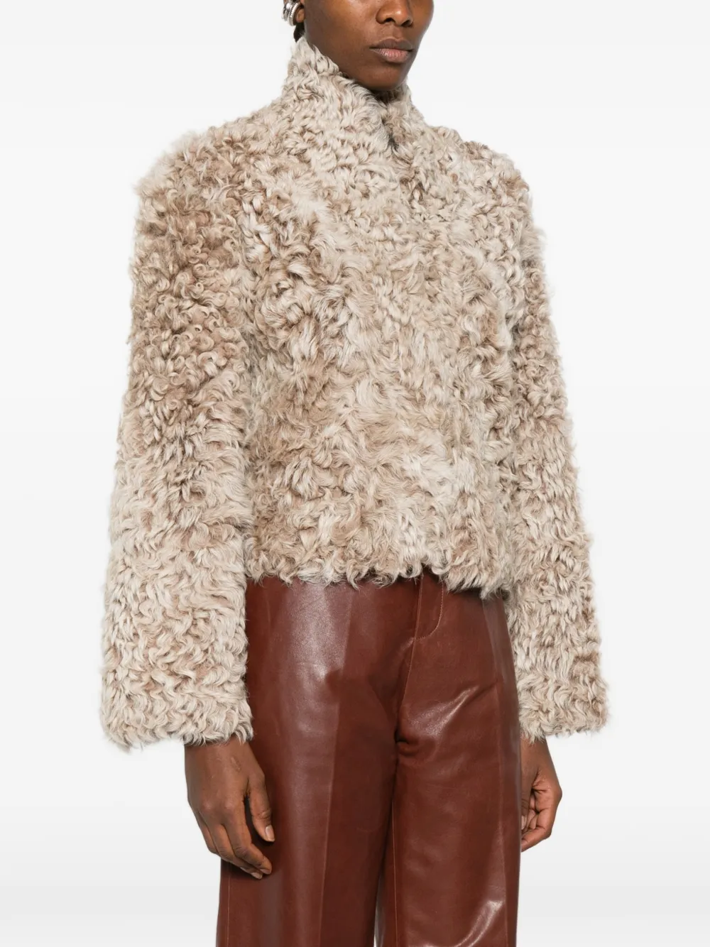  Arma Mooney Shearling Jacket - Neutrals 