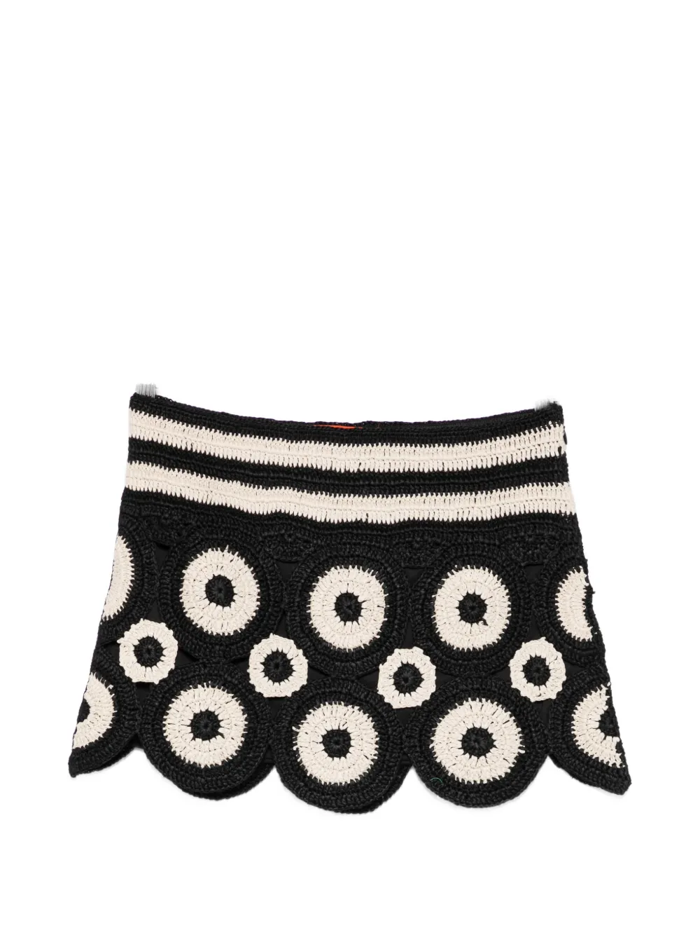 Simon Miller Beep Beep crochet mini skirt - Nero