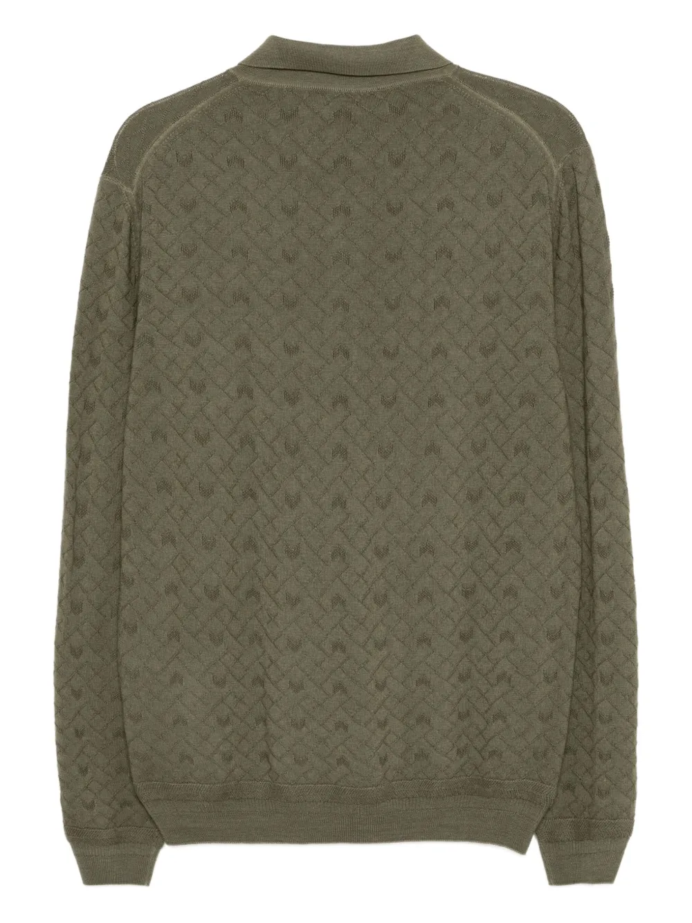 Boglioli Wollen poloshirt - Groen