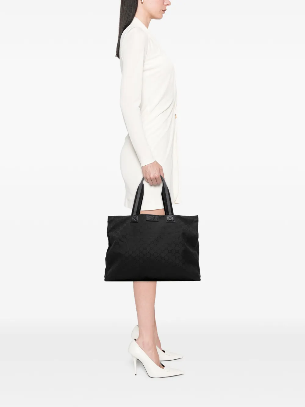 Gucci Pre-Owned 2016-2025 GG Nylon Web tote bag | Pre-Owned | Image 2
