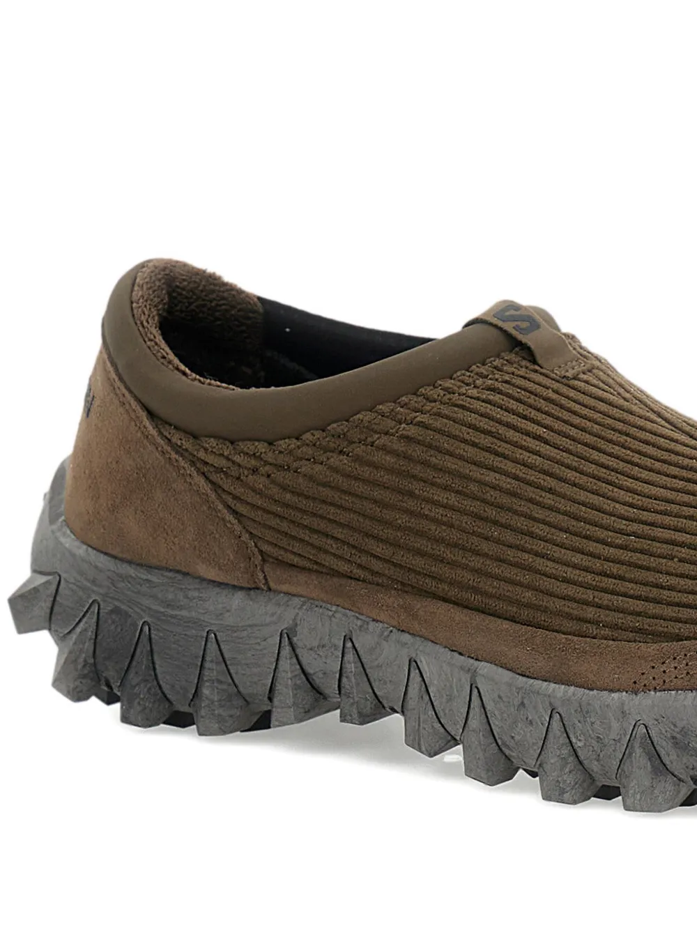 Salomon Snowclog ribfluwelen slip-on sneakers Bruin