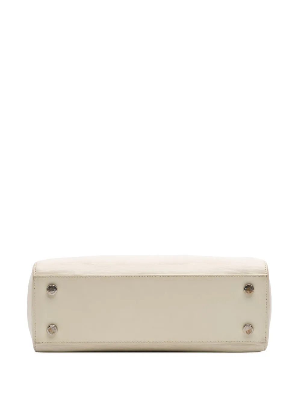 Pre-owned Louis Vuitton 2013 Epi Brea Mm Satchel In White