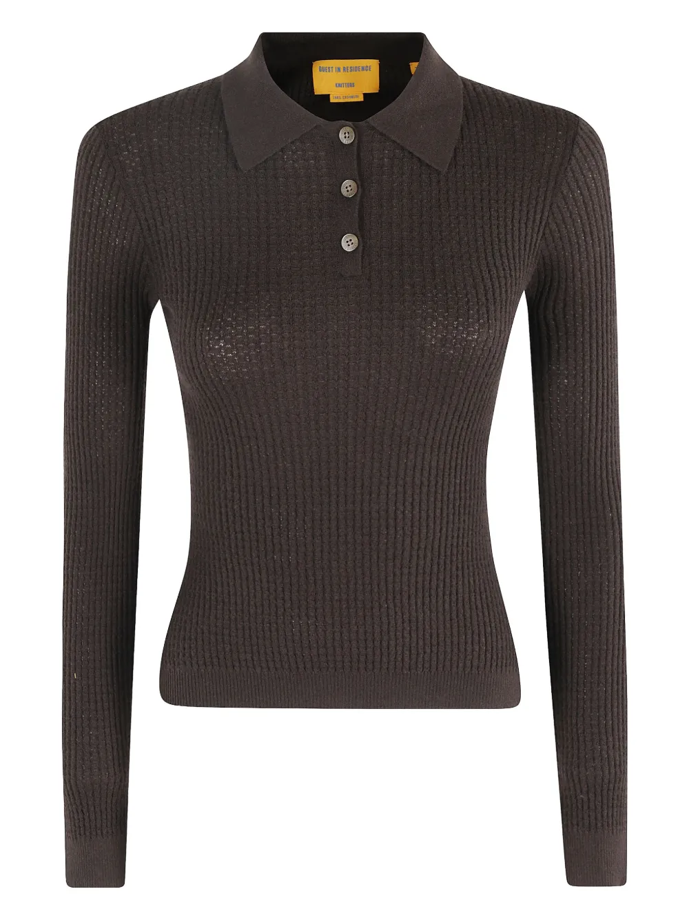 Guest In Residence top con botones | marrón | Image 1