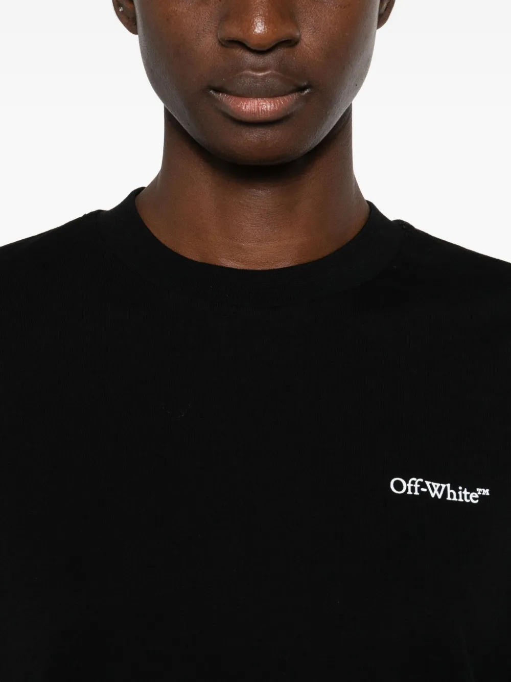Off-White T-shirt met print Zwart