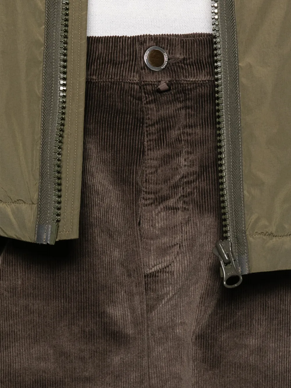 Jacob Cohen Corduroy Tapered Trousers In Brown