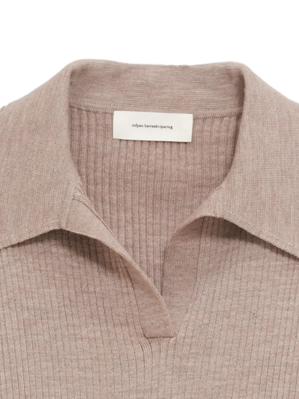 Polo-Neck Wool Sweater