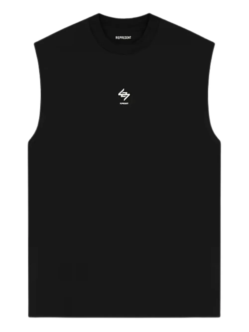 Represent graphic-print tank top | Black | Image 1