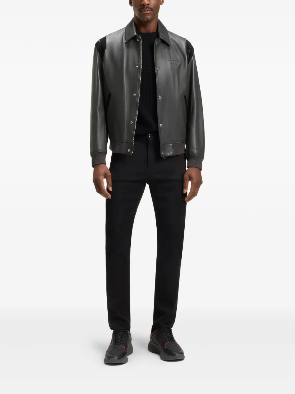 BOSS leather bomber jacket | Bomber Jackets | Image 2