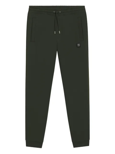 HUGO pants con parche del logo y cordones en la pretina