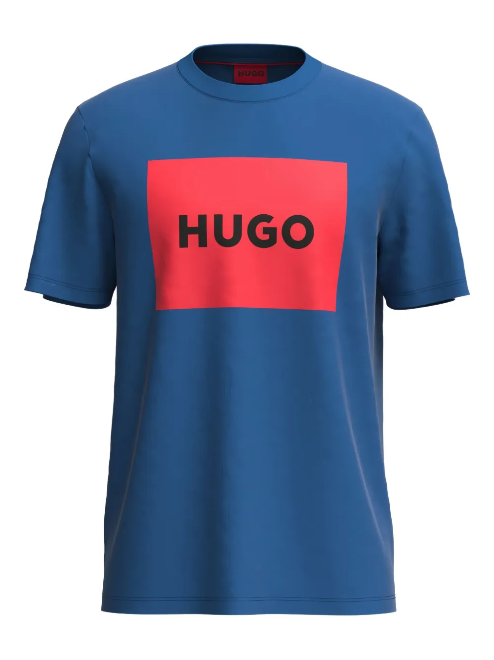HUGO Camiseta com logo | Azul | Image 1