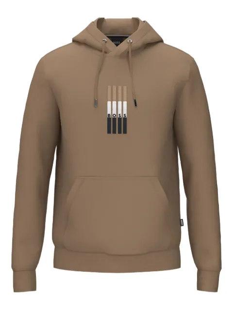 BOSS Moletom com capuz e detalhe de logo