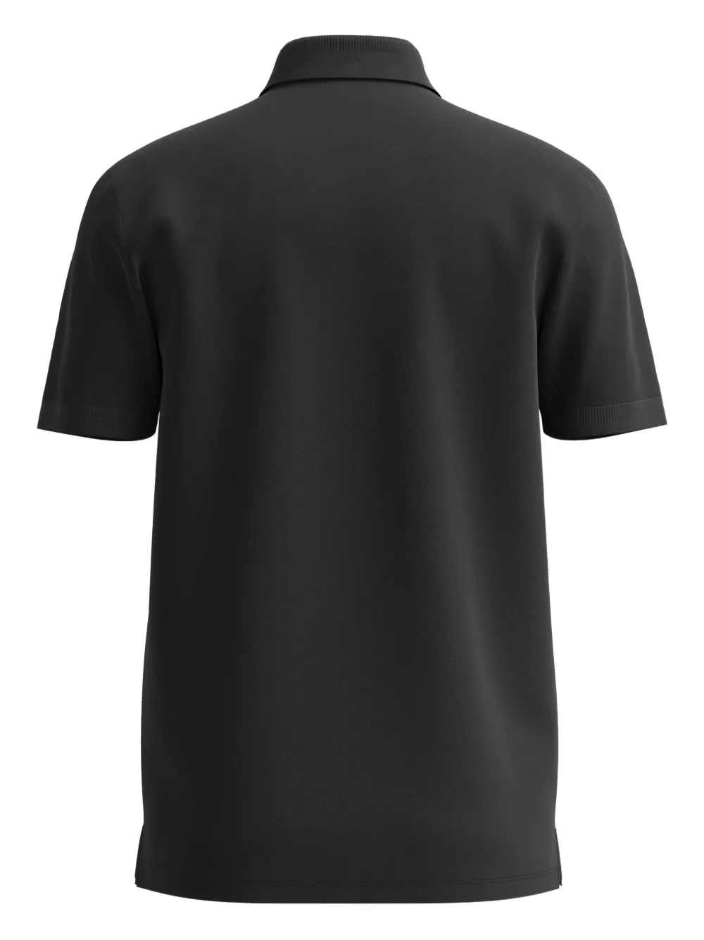 HUGO logo-detail polo shirt - Zwart