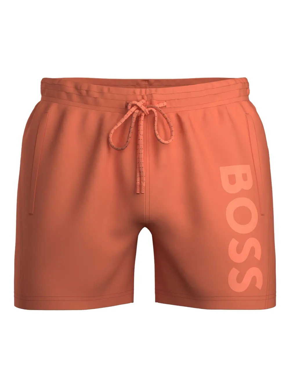 BOSS logo drawstring shorts | Orange | Image 1