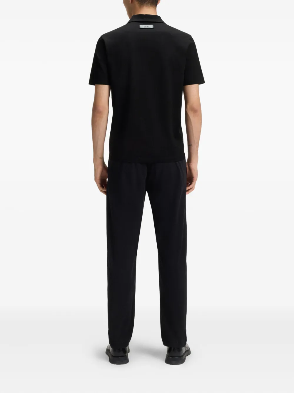 Hugo Boss Poloshirt Mit Kurzen Ärmeln In Black