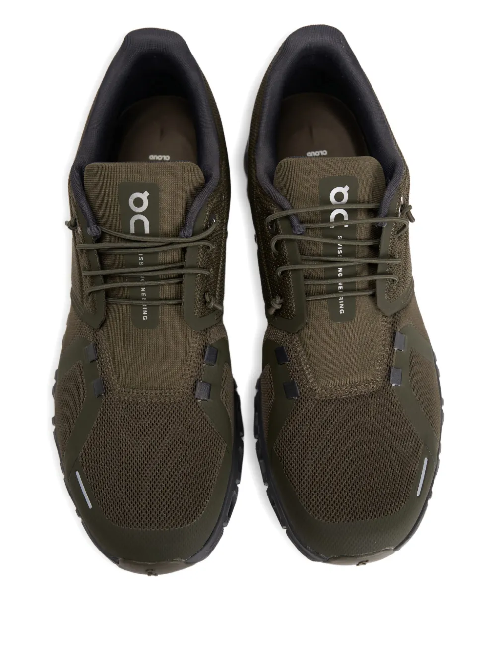 On Running Sneakers met logodetail Groen