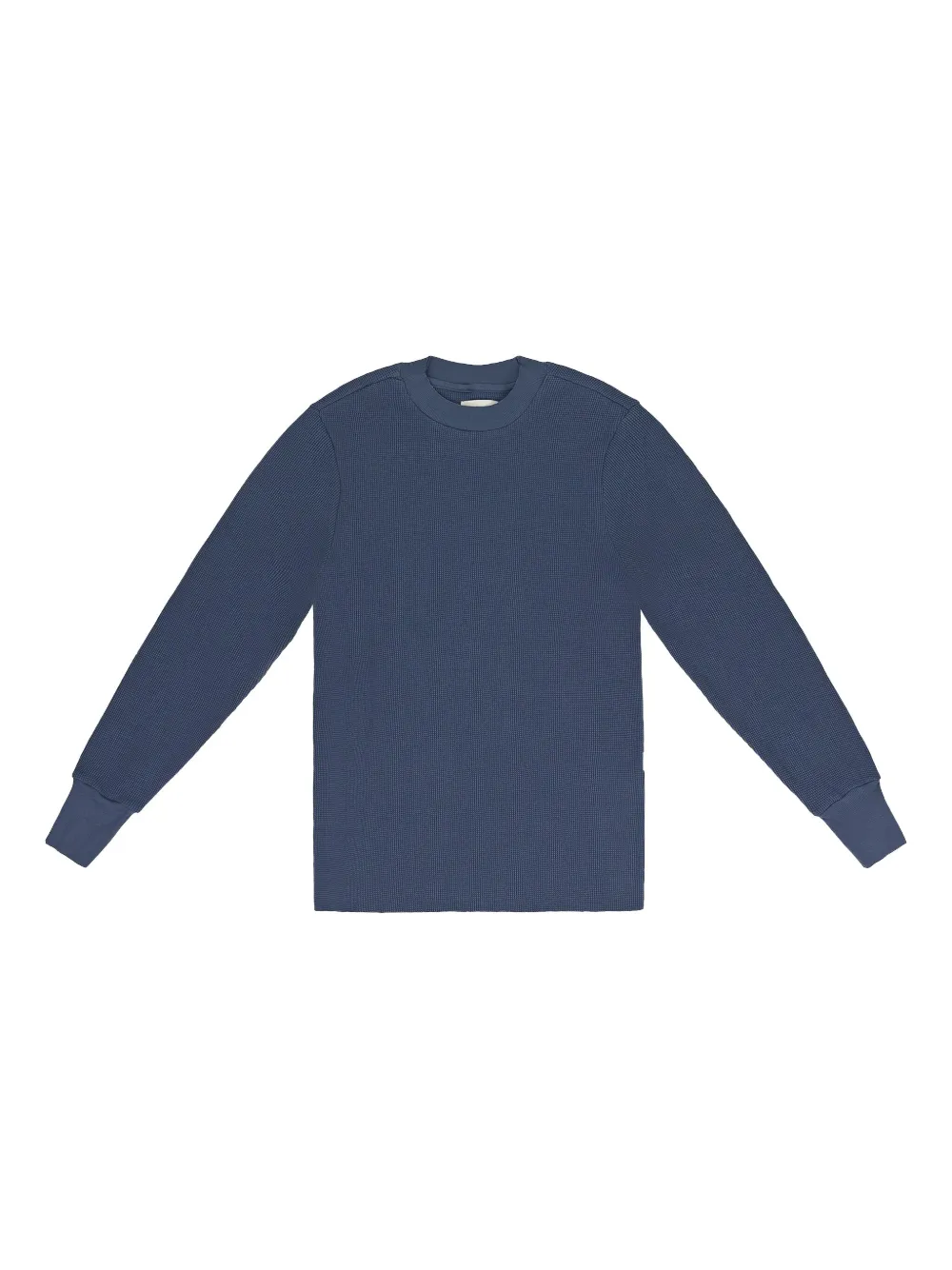 Aimé Leon Dore Indigo Long-sleeve Waffle Thermal T-shirt In Blue