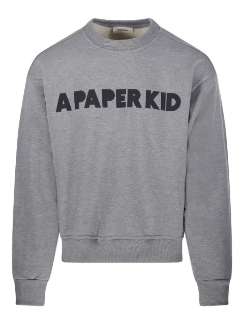 A Paper Kid sudadera con logo estampado