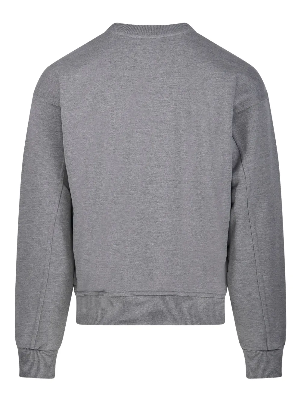 A Paper Kid Sweater met logoprint - 101 GRIGIO MELANGE/MELANGE GRAY
