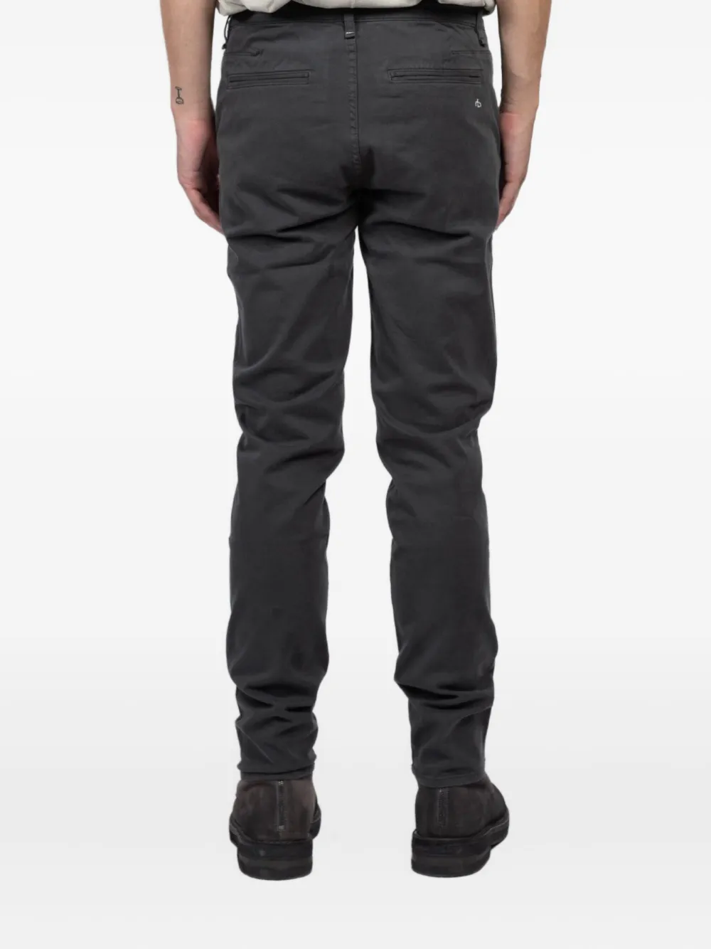 Rag & Bone Buttoned Trousers In Gray