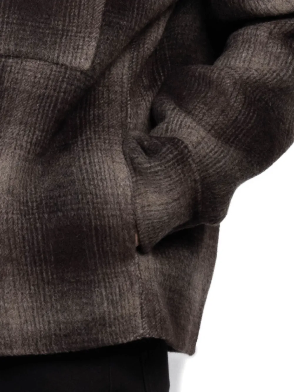 rag & bone Geruit jack met zak Bruin