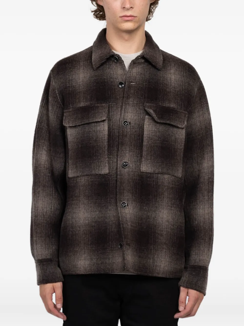 rag & bone plaid pocket jacket | Brown | Image 1