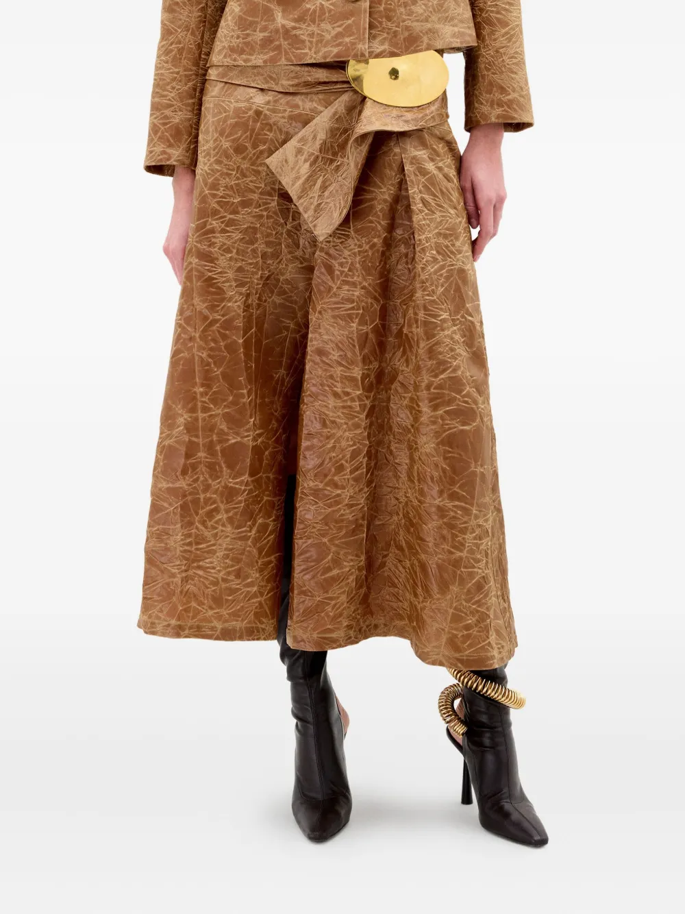 Silvia Tcherassi Olga midi skirt | Brown | Image 1