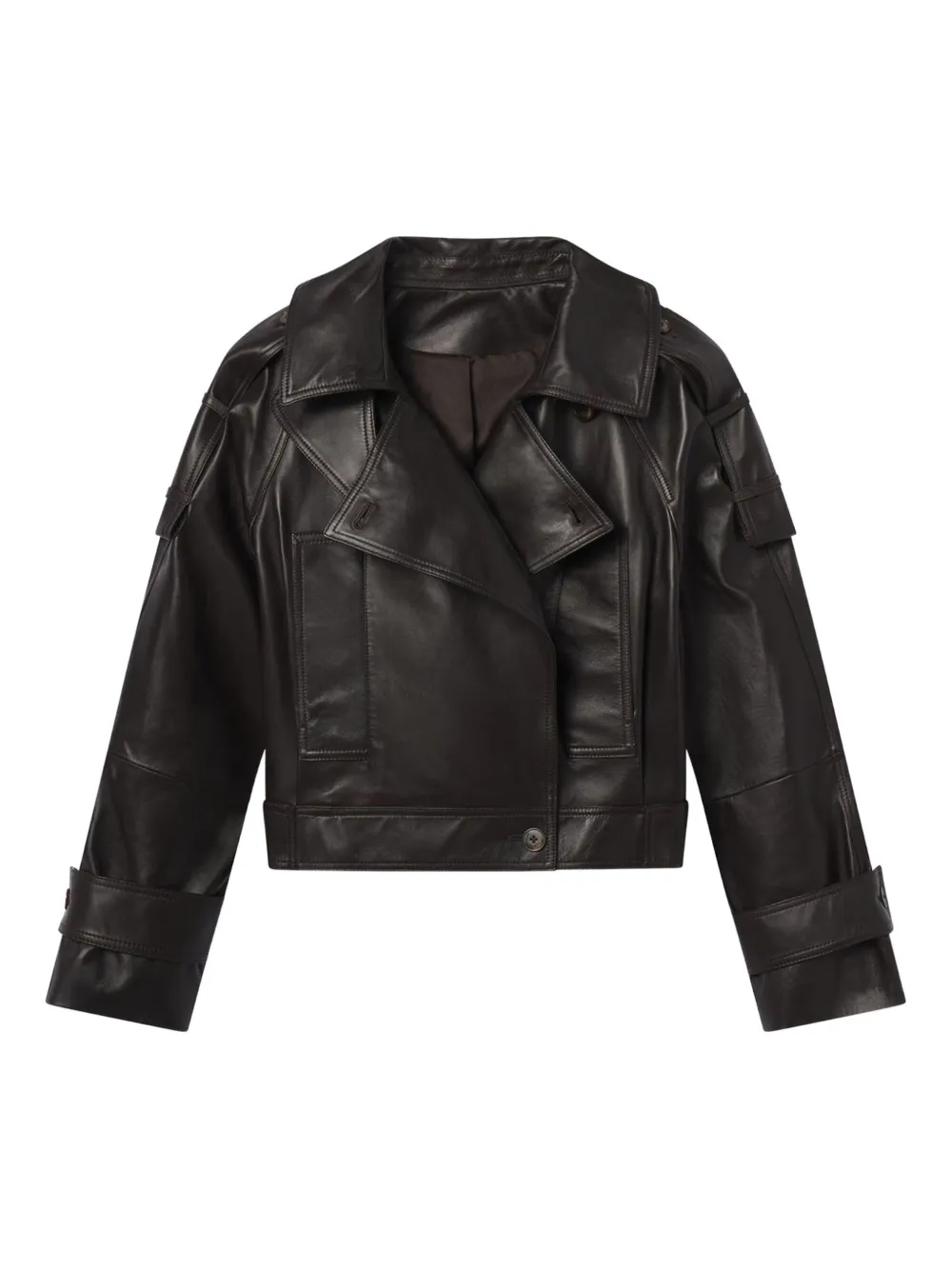 A.L.C. veste Miles en cuir | marron | Image 1
