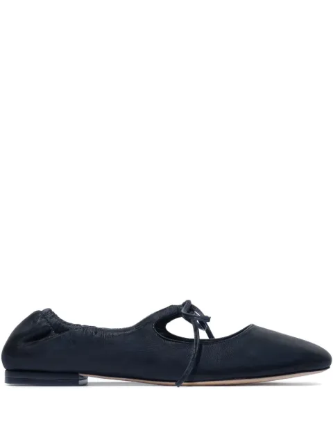 Bernardo 1946 elasticated tie-fastening ballet flats