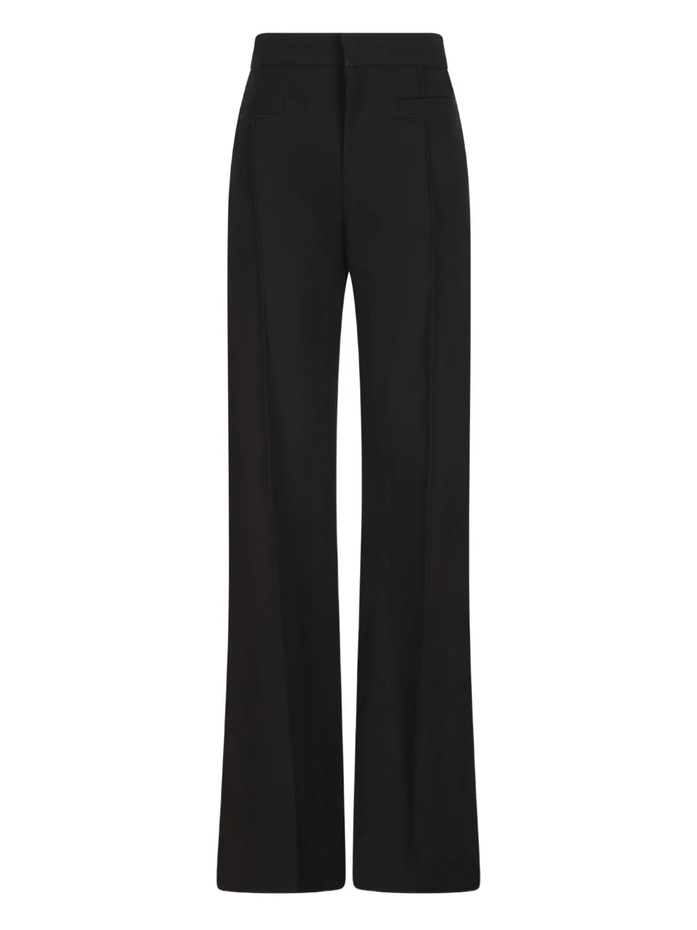 Chloé Cotton Tailored Trousers In Black