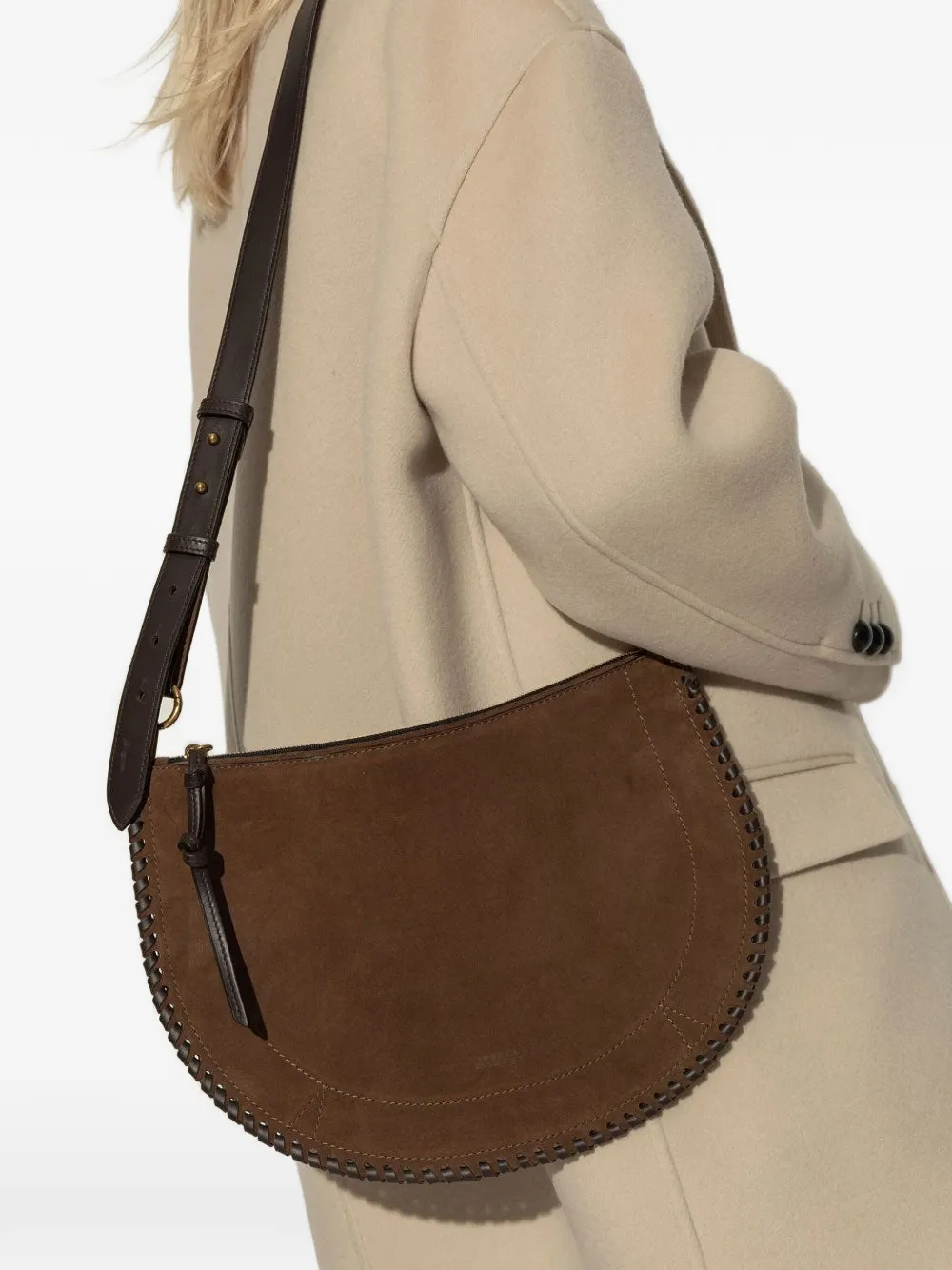  Isabel Marant Oskan Suede Crossbody - Brown 
