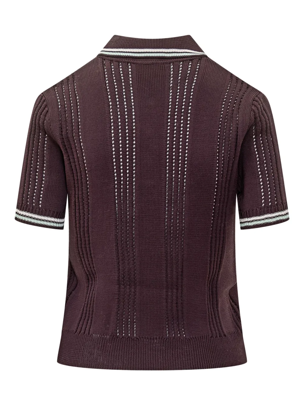 Casablanca Gestreept poloshirt - Rood
