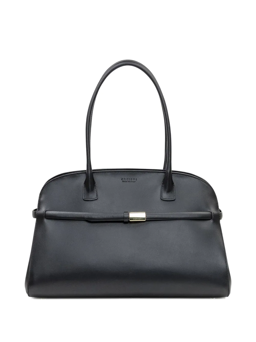 Orciani Large Alba Shoulder Bag In Gray
